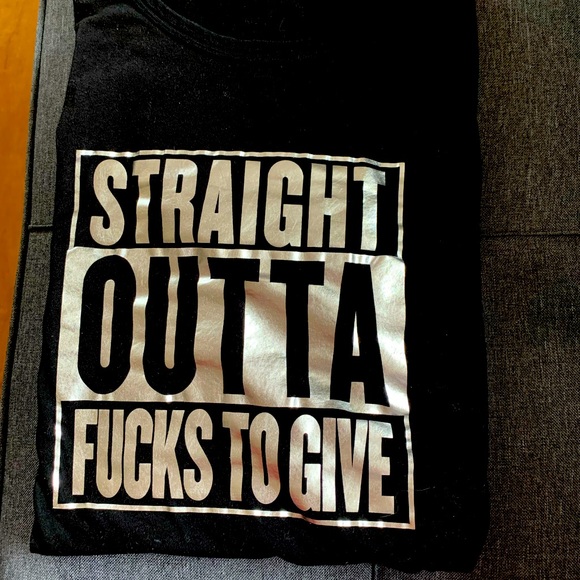 Straight out of fucks to give mens tshirt - Picture 1 of 1
